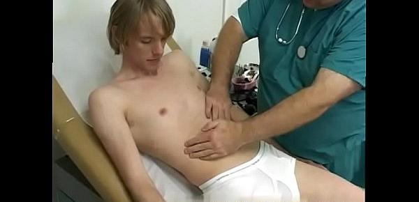  Doctor young boy exam gay porn and men play on Corey was pre-cumming